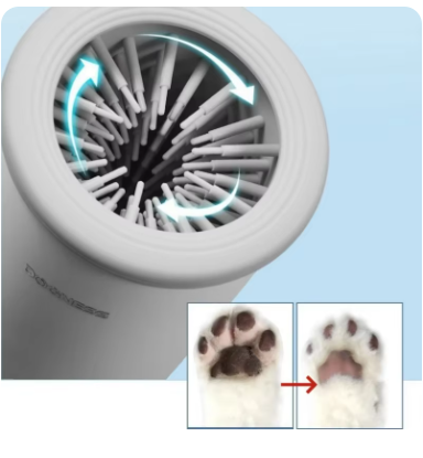 Şarjlı Kedi ve Köpek Pati Temizleyici
