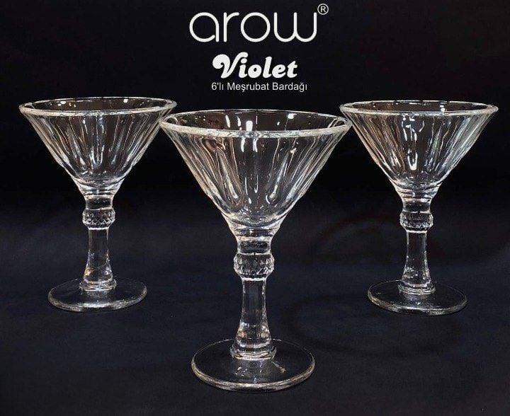 Arow Violet 6'lı Meşrubat Bardak