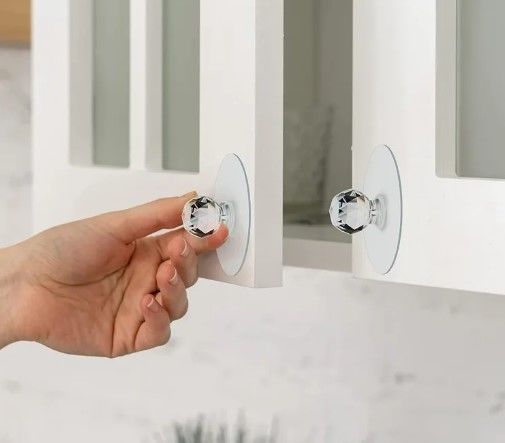Çok Amaçlı Yapışkan Kristal Tutacak Kulp