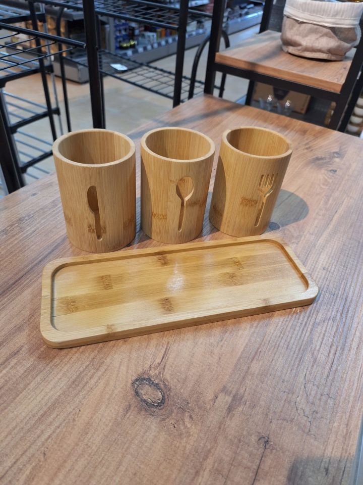 Bambu 3 lü Kaşık Seti