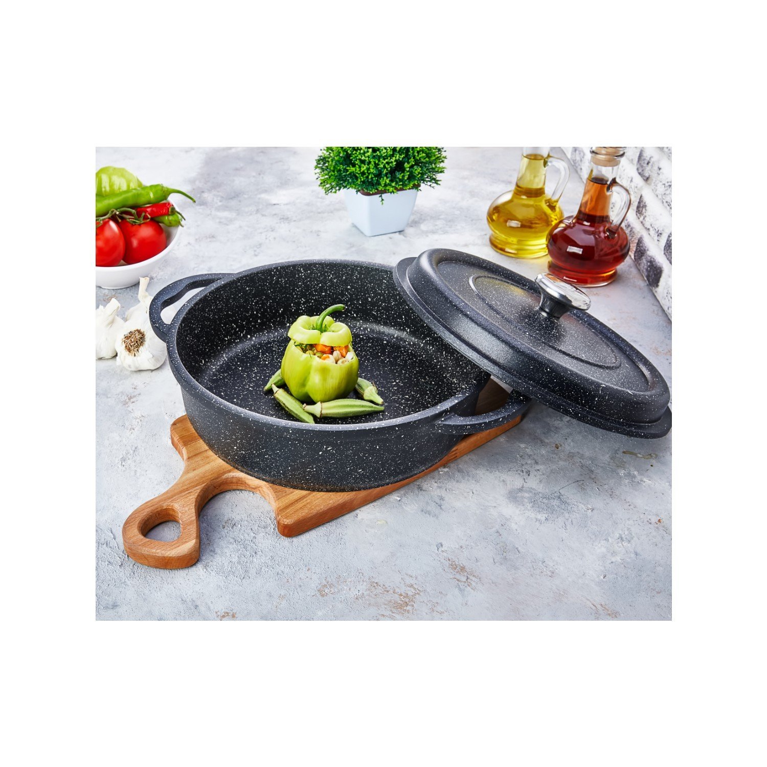FOCUS DÖKÜM BASIK TENCERE 28 CM