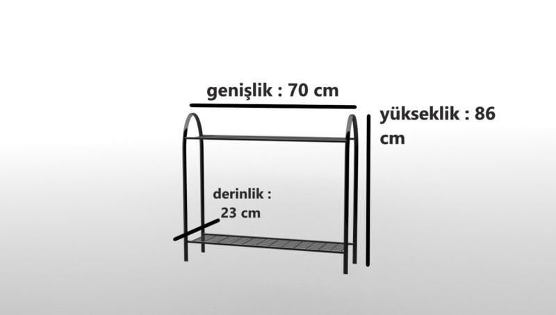Garden 2 Raflı Saksılık