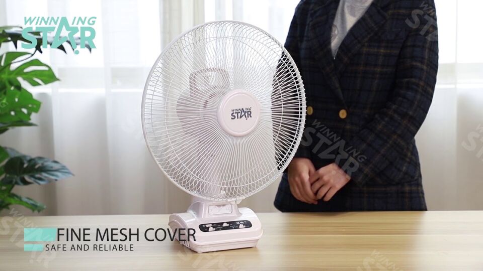Winning Star 14″ Yeniden Şarj Edilebilir Masa Fanı