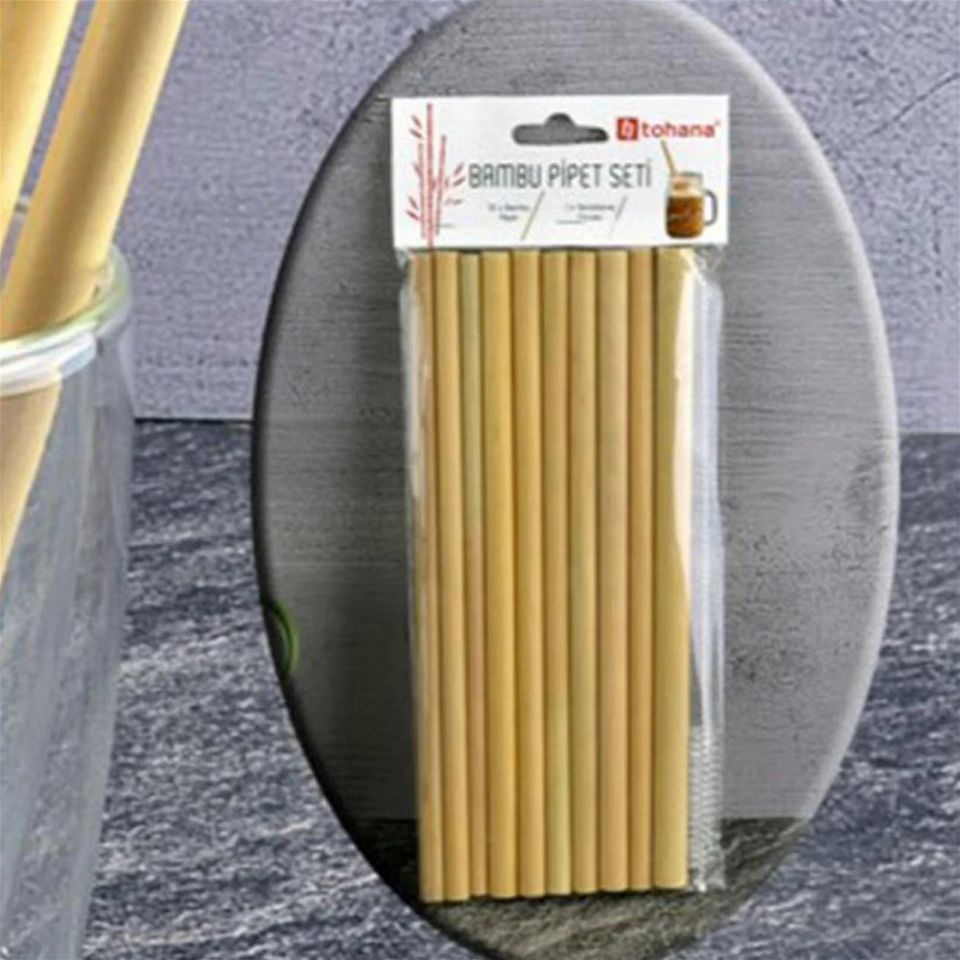 Tohana 11 Parça Bambu Pipet Seti