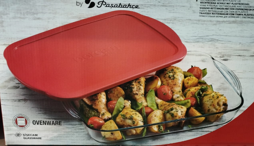 Paşabahçe Borcam Dikdörtgen Kulplu