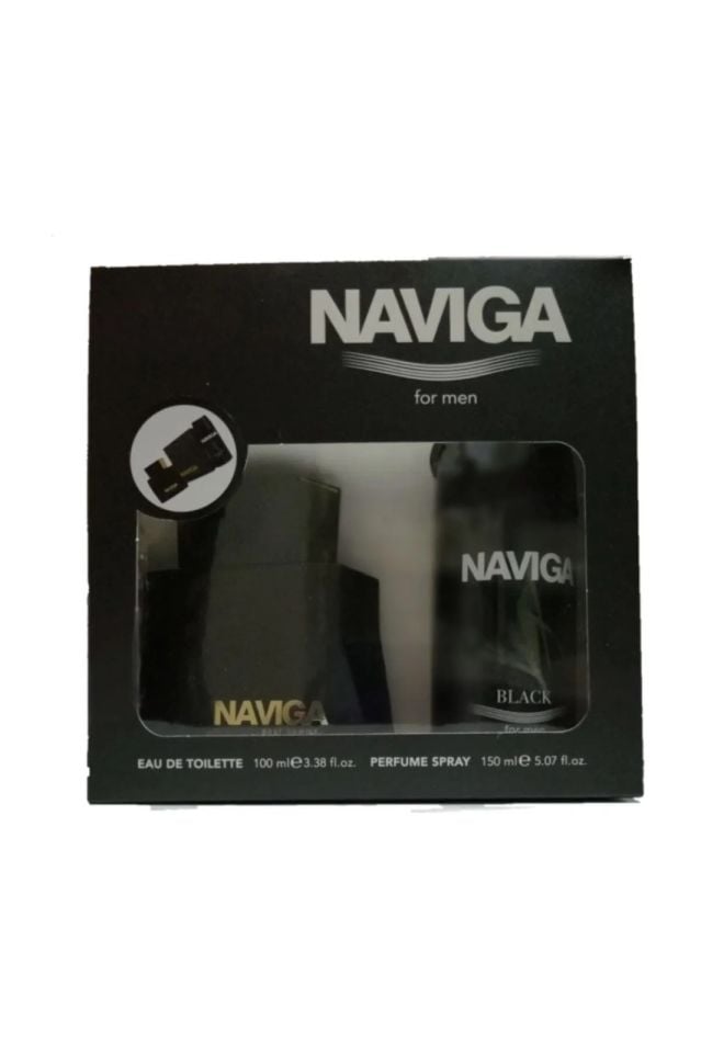 Naviga Black For Men Edt. 100 ml+ Deodorant 150 ml. Set