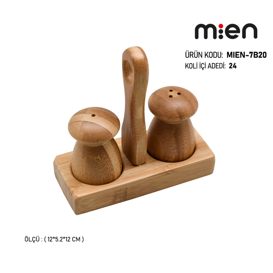 Mien Bambu Minnak Tuzluk ve Biberlik