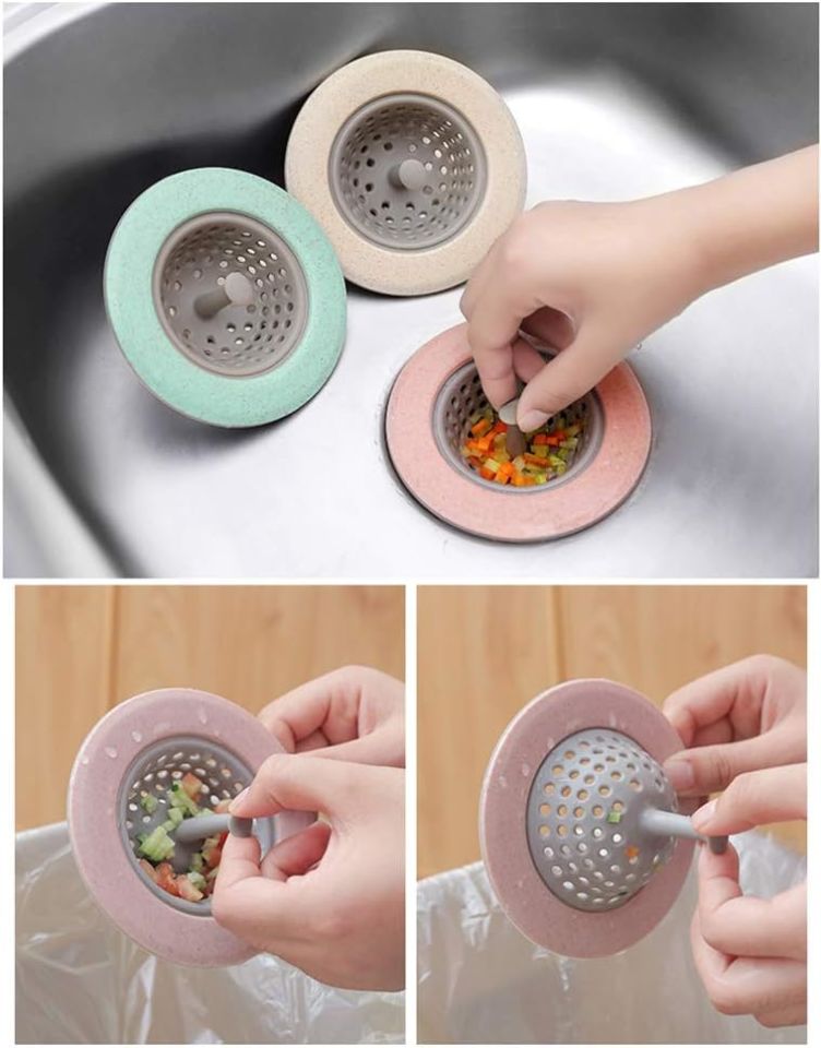 Silikon Lavabo Gider Süzgeç