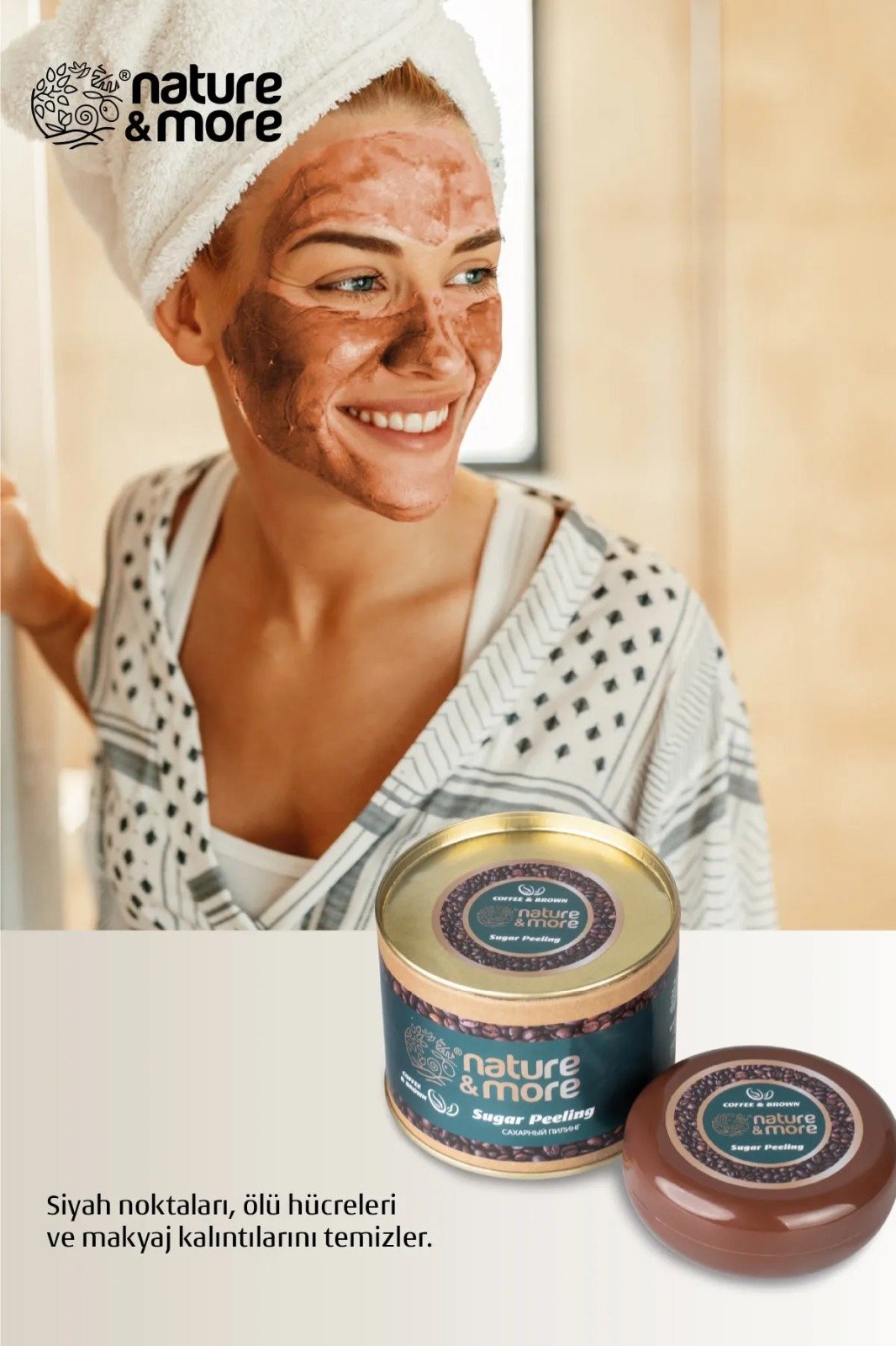 Nature More Kahve Ve Esmer Şeker Peeling Yenileyici El Vücut Peelingi