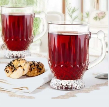 Paşabahçe 6'lı Kulplu Çay Bardağı