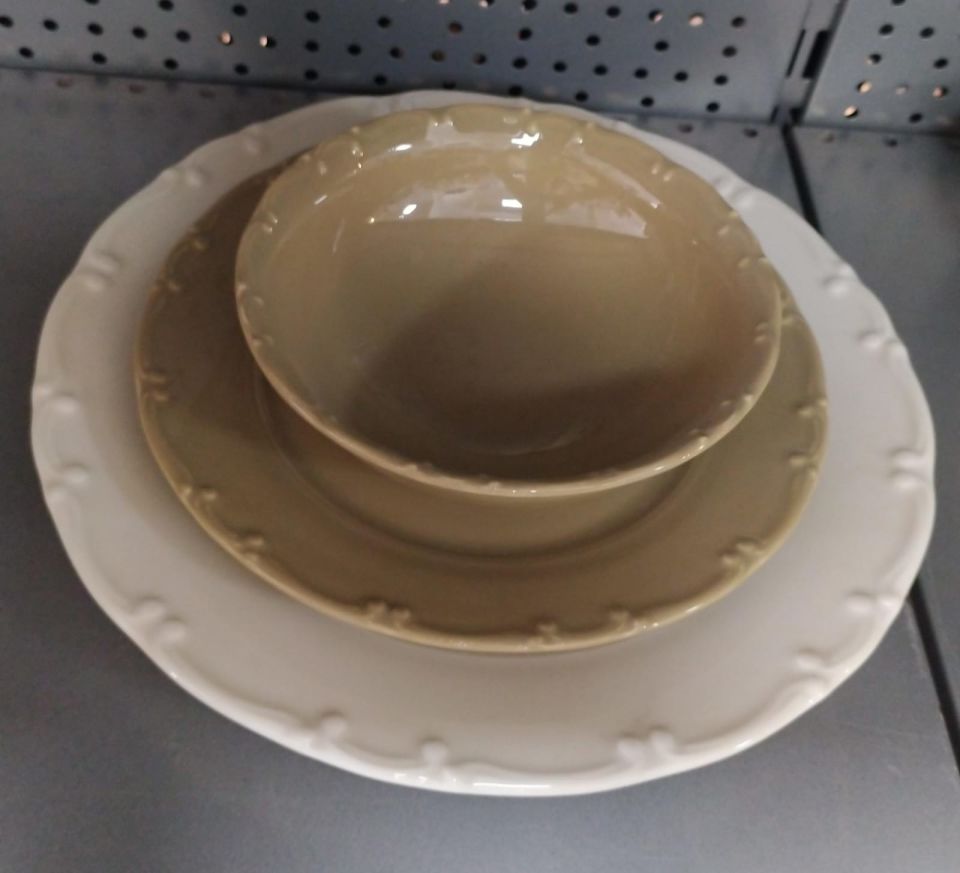 TEKBİR BS LİANA 24 PRÇ YEMEK TAKIMI 2 Renkli