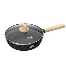 Winning Star Döküm Tava | 24 cm Orta Boy, Yapışmaz Kaplama, Kalın Taban, Ergonomik Sap