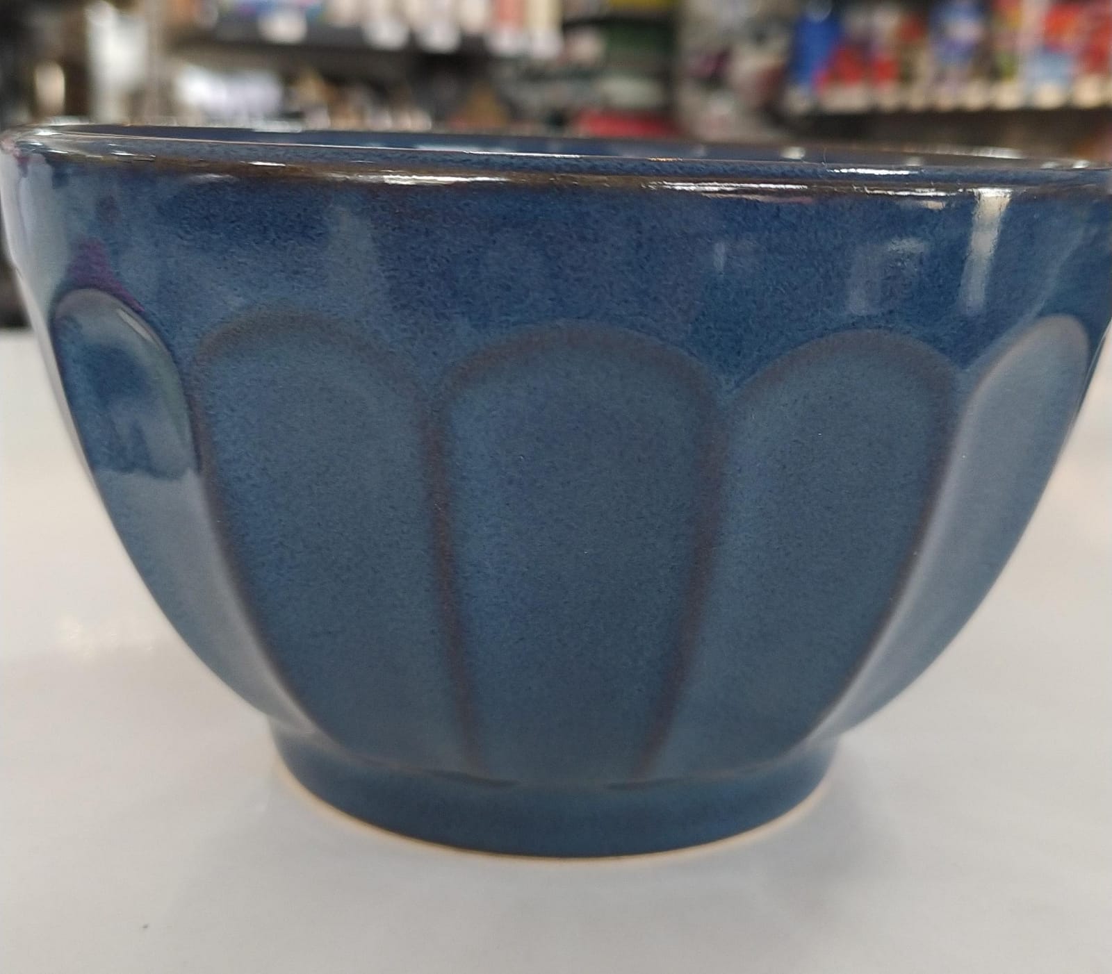 Keramika Kase Parion 14cm Reaktif Artistik Lacivert