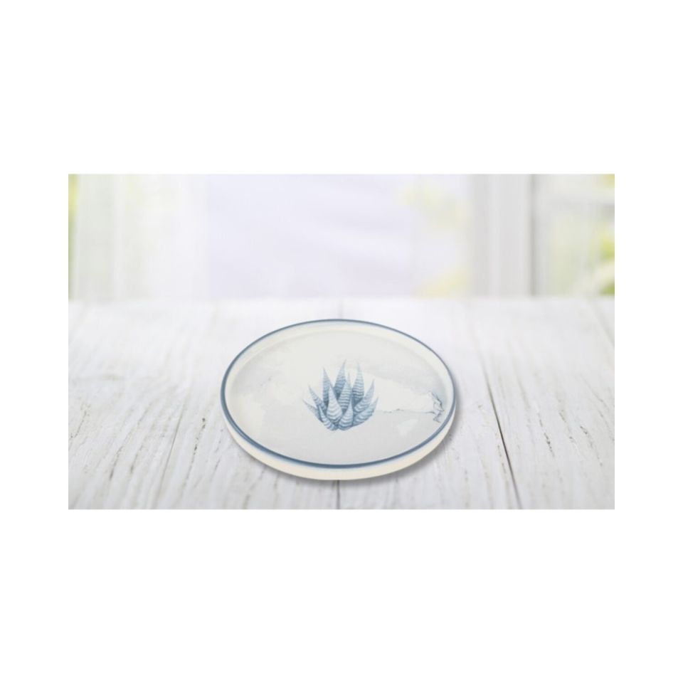 Keramika Tabak Stackable Pasta 21 cm Mat Beyaz 1 Adet