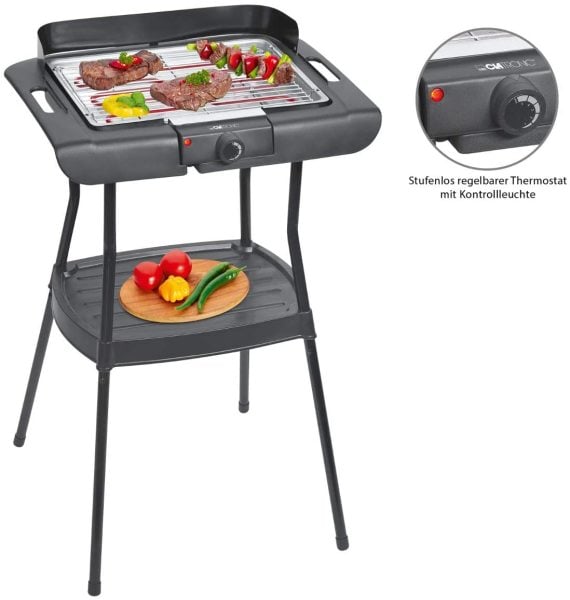 Clatronic BQS 3508 Barbekü Grill Standlı