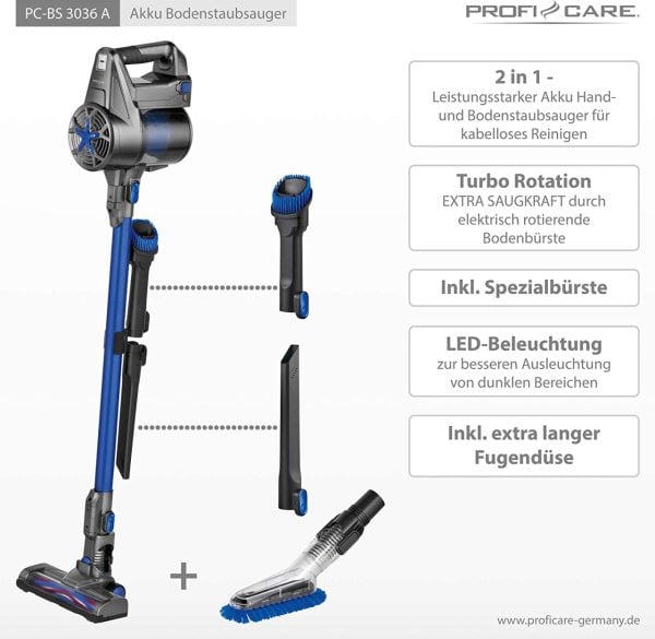 ProfiCare PC-BS 3036 A Şarjlı Süpürge