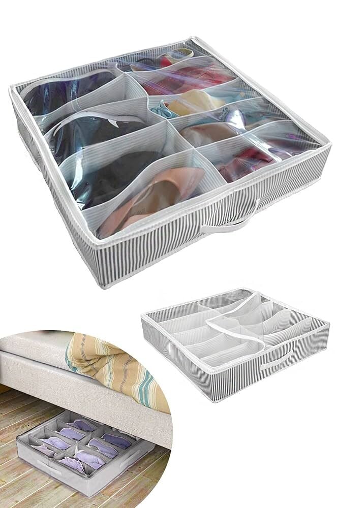 HELENS 5 Lİ AYAKKABI ÇANTASI  GRİ