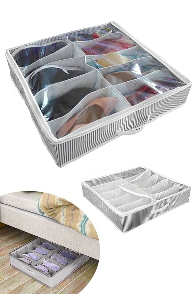 HELENS 5 Lİ AYAKKABI ÇANTASI  GRİ