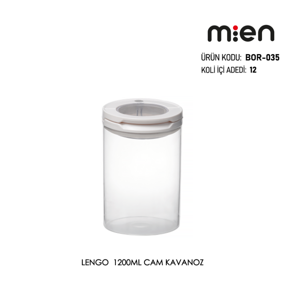 Mien Lengo 1200ML Cam Kavanoz