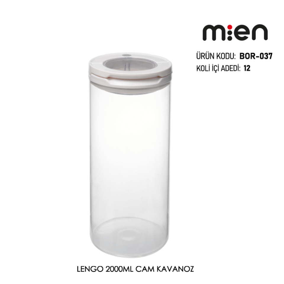 Mien Lengo 2000ML Cam Kavanoz