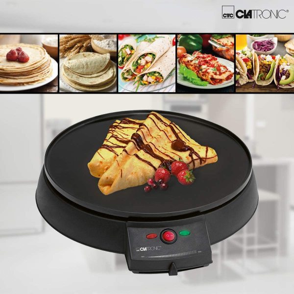 Clatronic CM 3372 Krep Makinası, Siyah