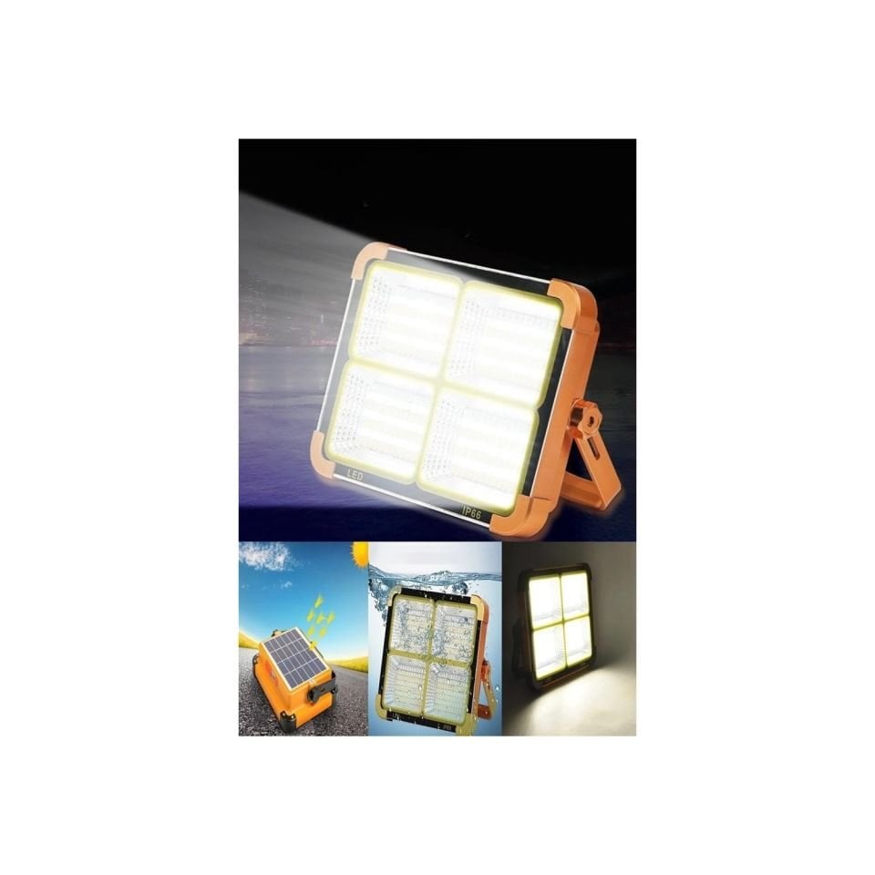 Solar Seyyar Led Projektör