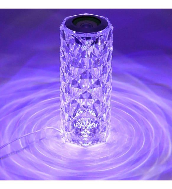 LED Bluetooth Hoparlör Uzaktan Kumandalı Kristal Lamba