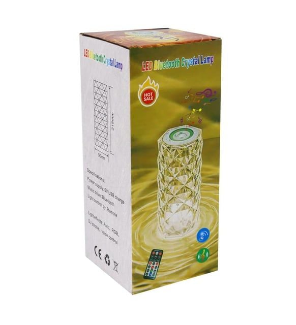 LED Bluetooth Hoparlör Uzaktan Kumandalı Kristal Lamba