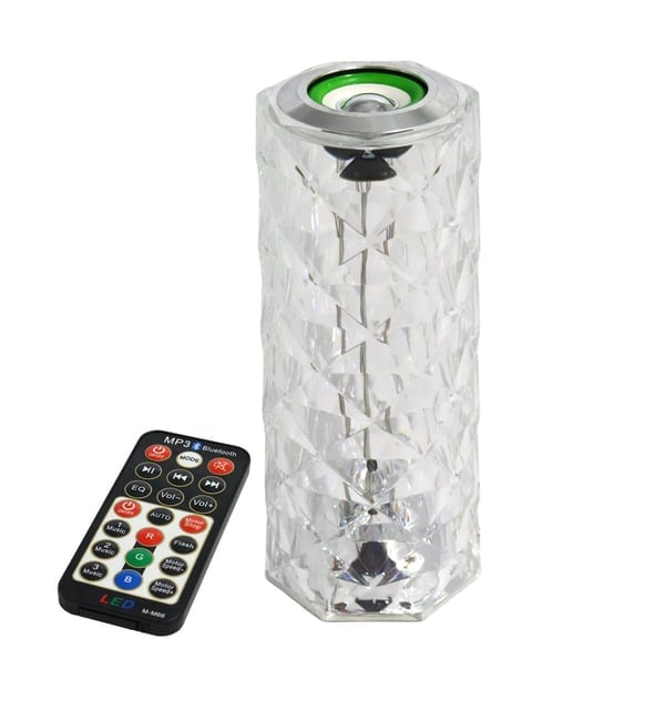 LED Bluetooth Hoparlör Uzaktan Kumandalı Kristal Lamba