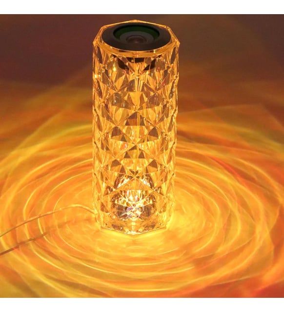 LED Bluetooth Hoparlör Uzaktan Kumandalı Kristal Lamba