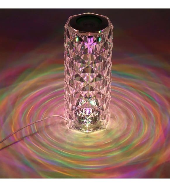 LED Bluetooth Hoparlör Uzaktan Kumandalı Kristal Lamba