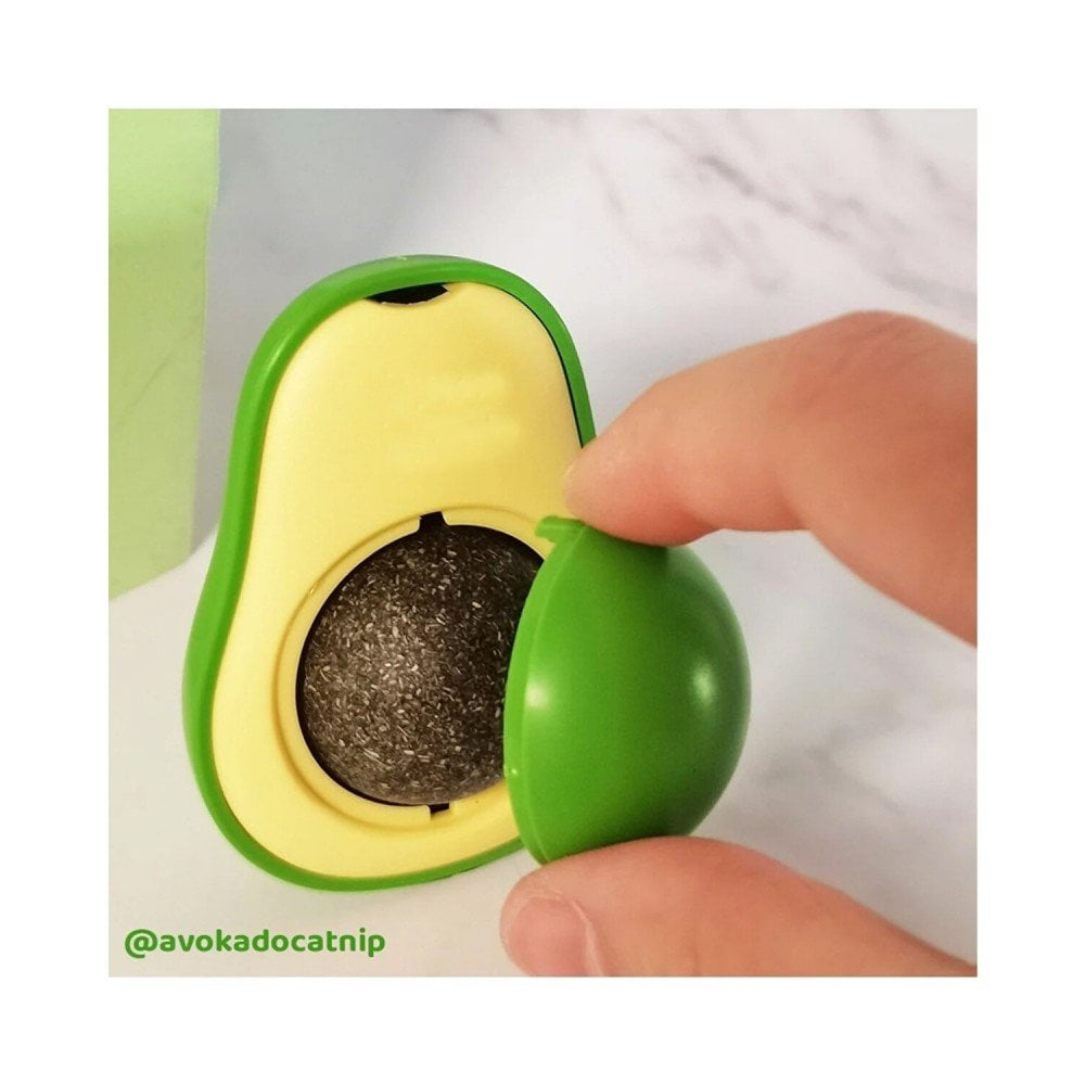 AVOKADO ŞEKİLLİ KEDİ YALAMA TOPU