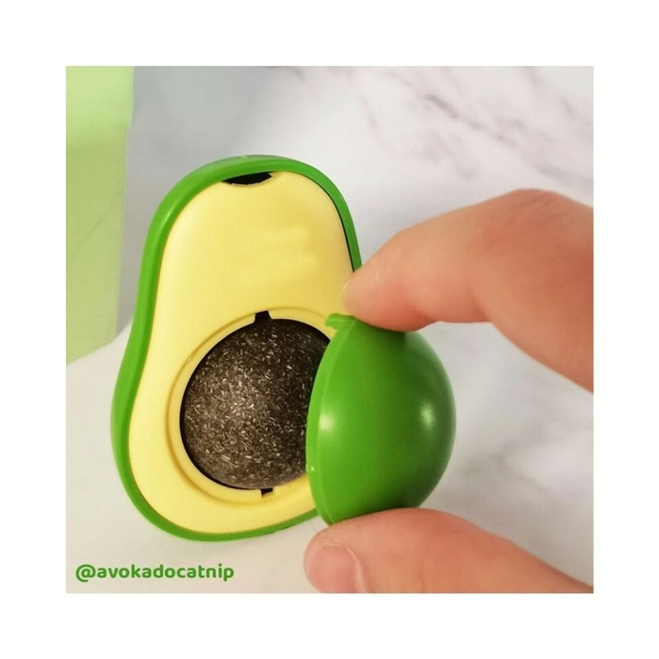 AVOKADO ŞEKİLLİ KEDİ YALAMA TOPU