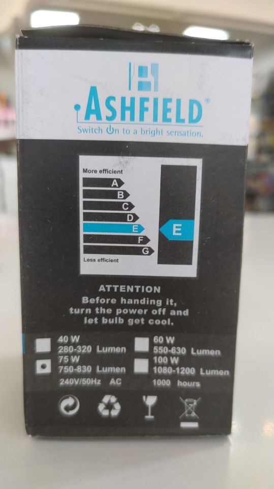 Ashfield Incandescent Ampul Lamba