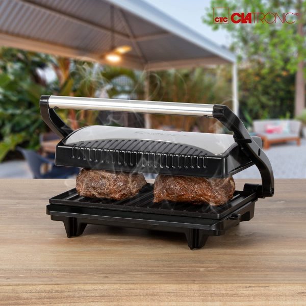 Clatronic Mg 3519 Profesyonel Çok Yönlü Izgara 700W, Gri