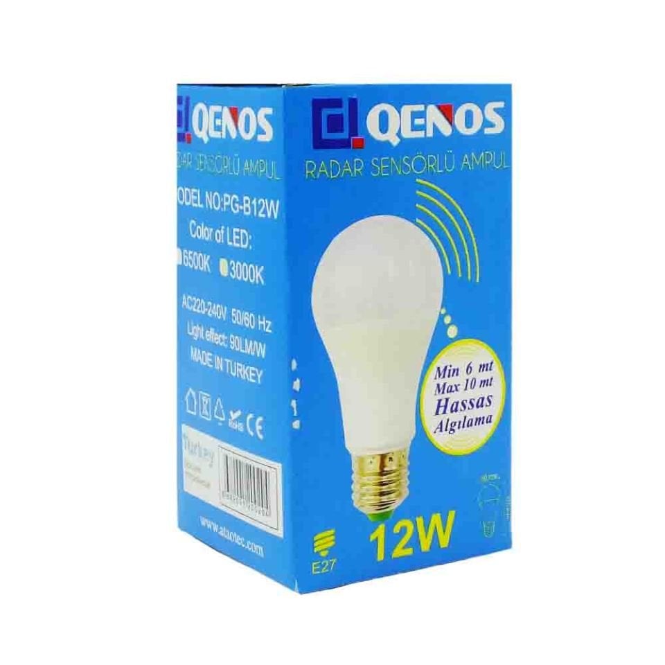 2W Radar Sensörlü Led Ampul E-27 Duy 6500K (Beyaz)