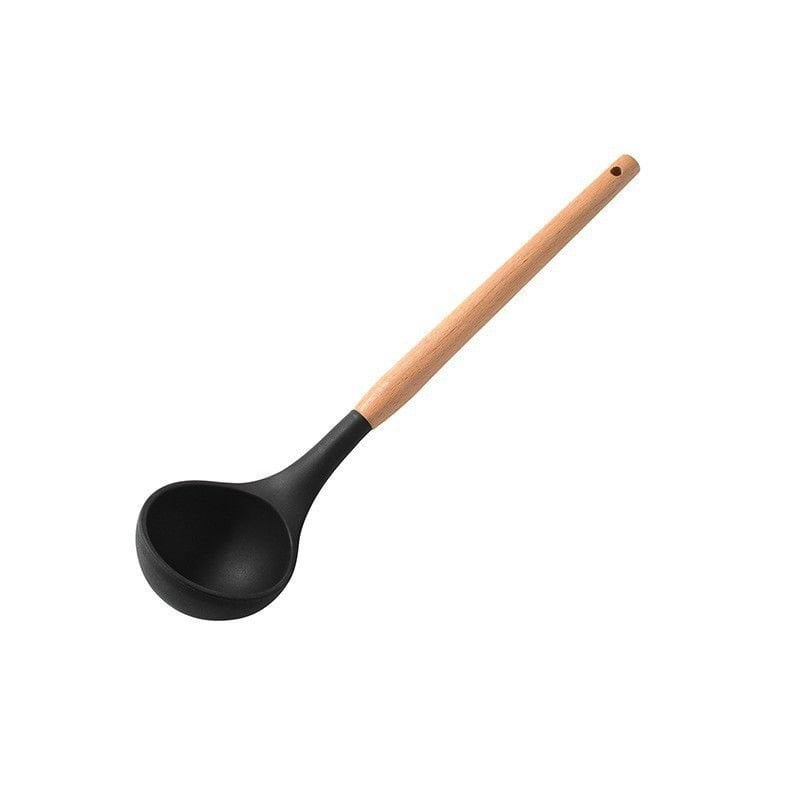 Mien Bambu Saplı Silikon Kepçe