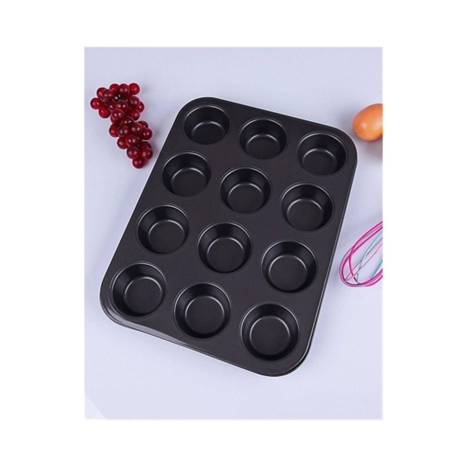 Yanmaz Yapışmaz Muffin Kalıbı 12 Bölmeli