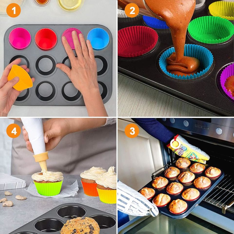 Yanmaz Yapışmaz Muffin Kalıbı 12 Bölmeli