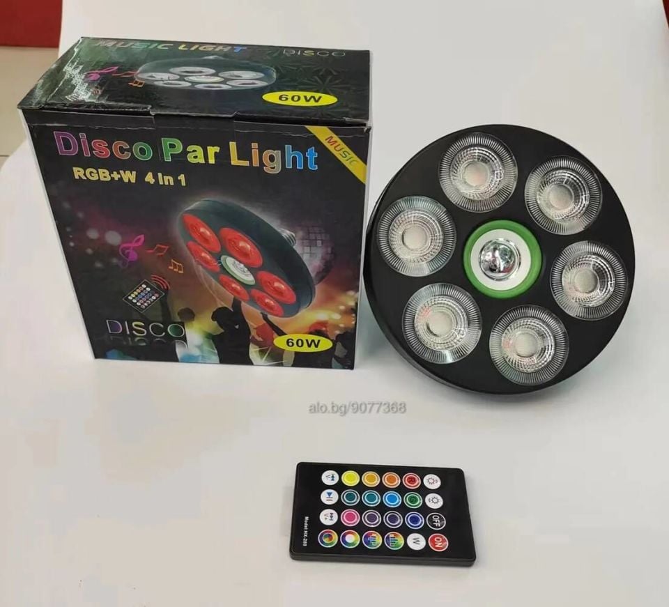 4'ü 1 arada Çok Fonksiyonlu LED RGB Disko Lamba