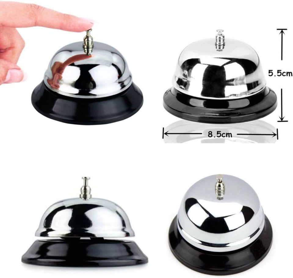 Dekoratif Otel Resepsiyon Görevli Çağırma Zili Çanı