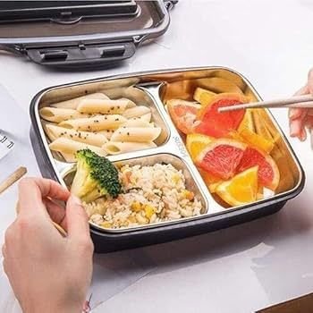 Üç Bölümlü Yemek Sefer Tası
