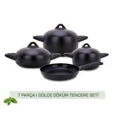 Arow Dolce 7 Parça Döküm Tencere Seti