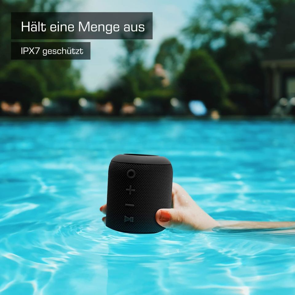 Mini Bluetooth Hoparlör, Mükemmel 360° Stereo Ses