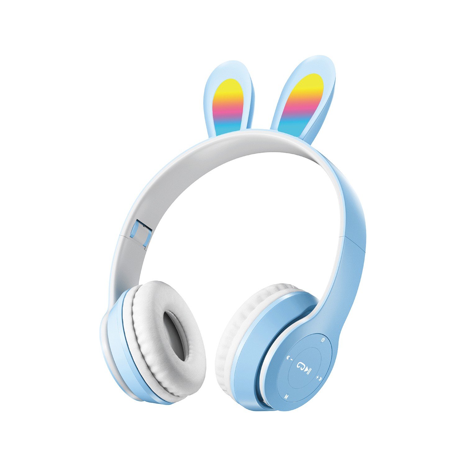 Sunix Wireless 5.0 Stereo Tavşan Kulak Üstü Bluetooth Kulaklık Mavi Blt-43