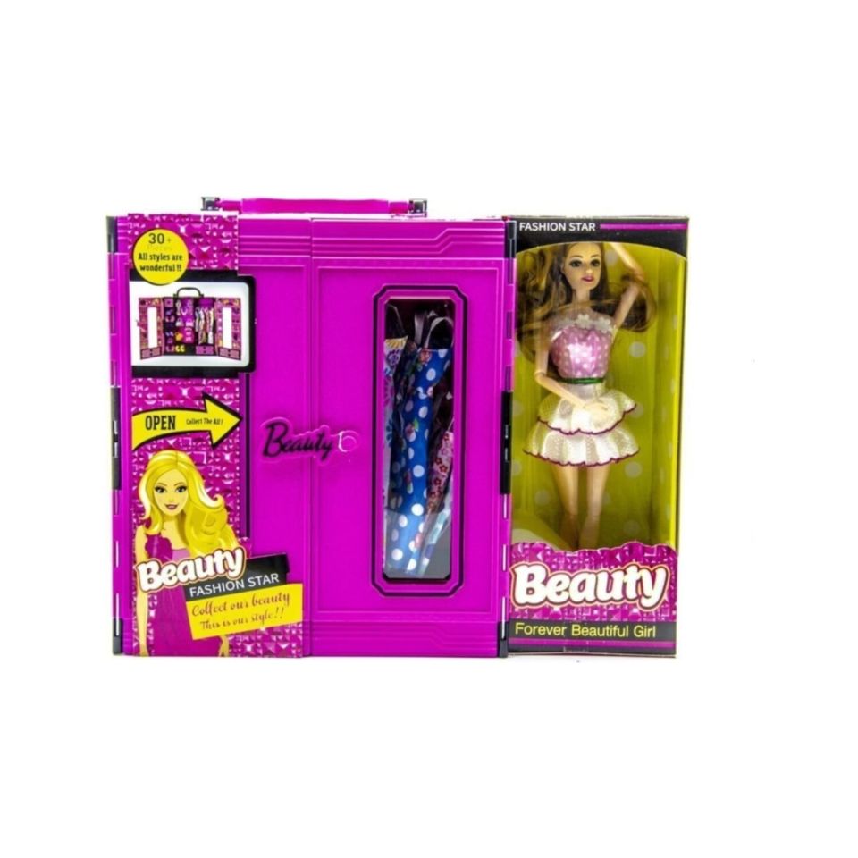 Beauty Oyuncak Barbie Bebekli Gardrop