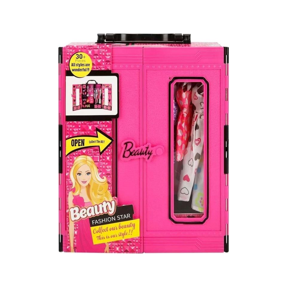 Beauty Fashion Star Barbie Elbise Gardrobum
