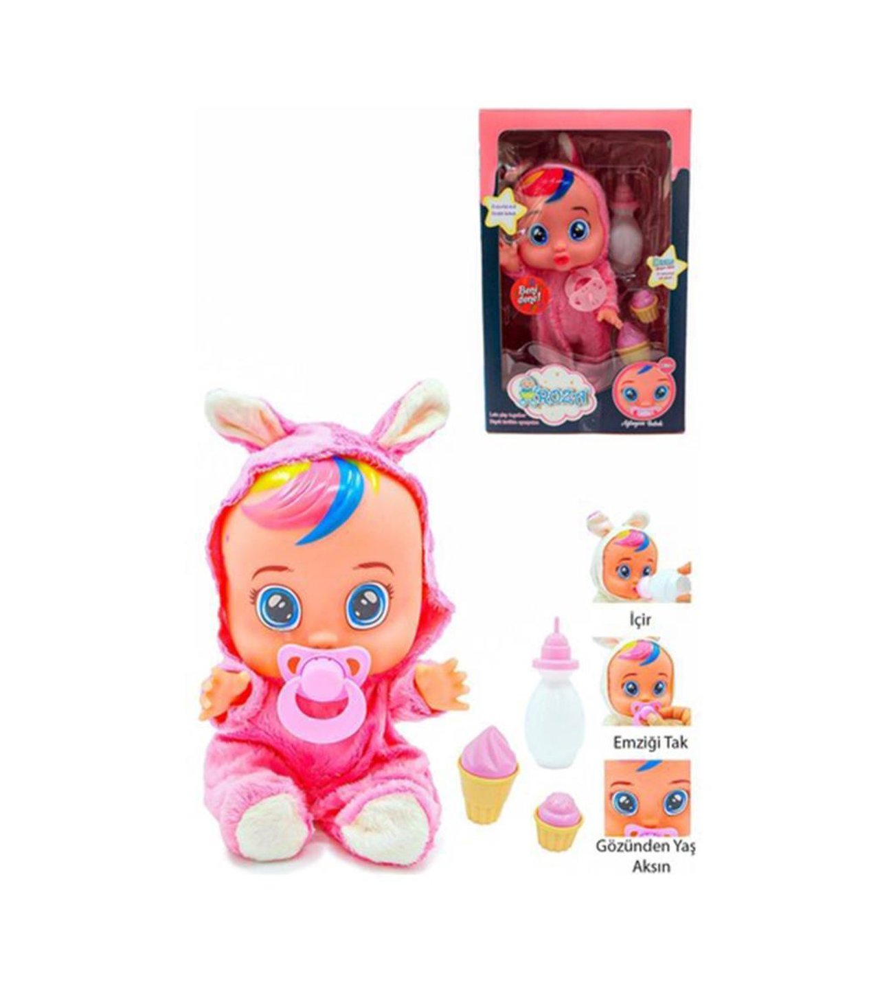 Global Toys GL101030 Roza Ağlayan Bebek